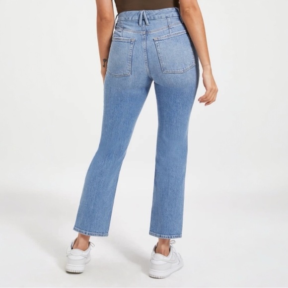 Good American 90's Good Icon Jeans In Indigo Style GI828T - Picture 11 of 11